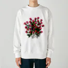 24_Redpink  visual calendarのRedpink 30 Roses Heavyweight Crew Neck Sweatshirt