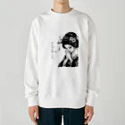 heianbijo.のheianbijo嗅ぐ Heavyweight Crew Neck Sweatshirt