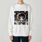 the blue seasonの星空の微笑み Heavyweight Crew Neck Sweatshirt