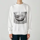 hanamama405387のカピバラのお昼寝 Heavyweight Crew Neck Sweatshirt