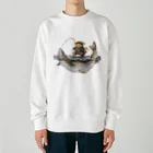 心の森ミュージアム　遊童館のおおいわな Heavyweight Crew Neck Sweatshirt