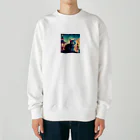 ai美女ショップのかわいい猫 Heavyweight Crew Neck Sweatshirt