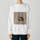 ai美女ショップのちっちゃいﾊﾘﾈｽﾞﾐ🦔 Heavyweight Crew Neck Sweatshirt