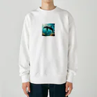 Lovers-chapelの美しいイルカ Heavyweight Crew Neck Sweatshirt