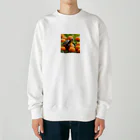 saijo79のオレンジミドリガメ Heavyweight Crew Neck Sweatshirt