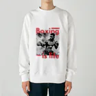 R&N Photographyのボクシングは人生だ Heavyweight Crew Neck Sweatshirt