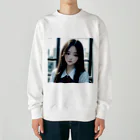 AI美女書架のAI美女子高生　アサミ Heavyweight Crew Neck Sweatshirt