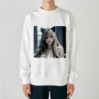 AI美女書架のAI美女猫　ララ Heavyweight Crew Neck Sweatshirt