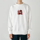 星パンダショップのチョコプレゼンツペンギン Heavyweight Crew Neck Sweatshirt