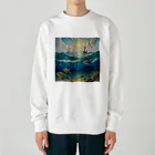 あかいはちの海の生き物 Heavyweight Crew Neck Sweatshirt