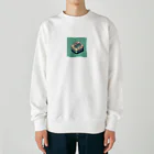 ドット絵調理器具のドット絵「タイマー」 Heavyweight Crew Neck Sweatshirt