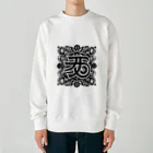 h-takujirouの梵字「クリーク」 Heavyweight Crew Neck Sweatshirt