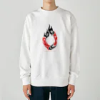 ファンシーTシャツ屋のクールなトライバル炎のタトゥーデザイン Heavyweight Crew Neck Sweatshirt