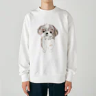 hanapecha_wannyanのシーズーちゃんおすましポーズ Heavyweight Crew Neck Sweatshirt