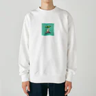 ドット絵調理器具のドット絵「もやし」 Heavyweight Crew Neck Sweatshirt