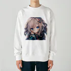 honoka_tの見つめる美少女 Heavyweight Crew Neck Sweatshirt