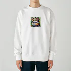 雪売店のマグカップかくれんぼ猫 Heavyweight Crew Neck Sweatshirt