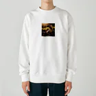 rian14の日光浴をしている龍 Heavyweight Crew Neck Sweatshirt