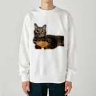 オレはニャン蔵の『猫に小判』オレはニャン蔵 Heavyweight Crew Neck Sweatshirt