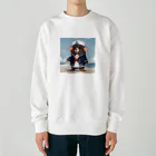 マジカルメッセージのネズミの水兵 Heavyweight Crew Neck Sweatshirt