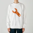 ひまやねんのスパナ おれんじ Heavyweight Crew Neck Sweatshirt