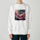 ねこねこねこんのハートさくら Heavyweight Crew Neck Sweatshirt