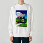 GALLERY misutawoのアメリカ テキサスのクラシックカー Heavyweight Crew Neck Sweatshirt