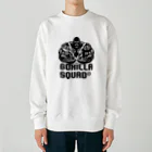 GORILLA SQUAD 公式ノベルティショップのアングリーゴリラビルダー/ロゴ黒 Heavyweight Crew Neck Sweatshirt