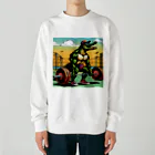 マッチョなクロコダイルのマッチョなクロコダイル　デットリフトver. Heavyweight Crew Neck Sweatshirt