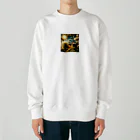 戦国時代マニアの夏の輝きを放つ大阪城 Heavyweight Crew Neck Sweatshirt