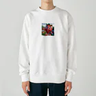 われらちきゅうかぞくのダディーベリーと子供たち Heavyweight Crew Neck Sweatshirt