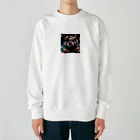 mugimugiのドヤ顔カワウソ Heavyweight Crew Neck Sweatshirt