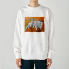 Yoshico-1655の幸せな夢をみる仔猫たち・油絵 Heavyweight Crew Neck Sweatshirt