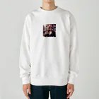 NunPUのスタイリッシュガール Heavyweight Crew Neck Sweatshirt