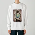 C O B I Tの気候変動に危機感を感じる北極のペンギン Heavyweight Crew Neck Sweatshirt