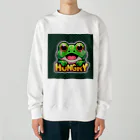 カエルグッズのHUNGRYカエル Heavyweight Crew Neck Sweatshirt