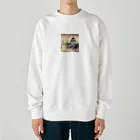 戦国時代マニアの遠い記憶を呼び起こす大阪城 Heavyweight Crew Neck Sweatshirt