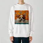 AQUAMETAVERSEの可愛いワンコ Marsa 106 Heavyweight Crew Neck Sweatshirt