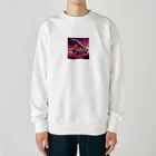 宇宙屋さんの宇宙間宅配ヘビ Heavyweight Crew Neck Sweatshirt