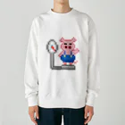 NakashinGamesのトンちゃんアイコン（背景なし） Heavyweight Crew Neck Sweatshirt