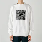 AIモノクロデザインの車部品 Heavyweight Crew Neck Sweatshirt