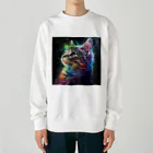 AQUAMETAVERSEの未来をみすえている猫 アメジスト 2846 Heavyweight Crew Neck Sweatshirt