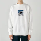 Blue Linksの滑ることなく滑降するパンダの器用さ Heavyweight Crew Neck Sweatshirt