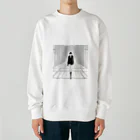 tanukidaifukuの歩く人 Heavyweight Crew Neck Sweatshirt