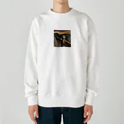 Rabbitのアート風　リスちゃんの叫び？！ Heavyweight Crew Neck Sweatshirt