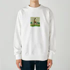 korokoroグッズの草原のキリン Heavyweight Crew Neck Sweatshirt