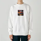 ロマンティックのハワイの夕陽 Heavyweight Crew Neck Sweatshirt