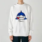 Our.s SUZURI店のヤミーヤミーシャーク Heavyweight Crew Neck Sweatshirt