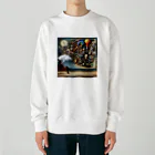 hirokikojimaの自分の内面と向き合っている紳士 Heavyweight Crew Neck Sweatshirt