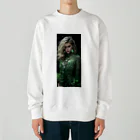 AQUAMETAVERSEのグリーンのドレスでパーティsanae 2074 Heavyweight Crew Neck Sweatshirt